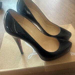 Christian Louboutin Black Patent Leather Pumps